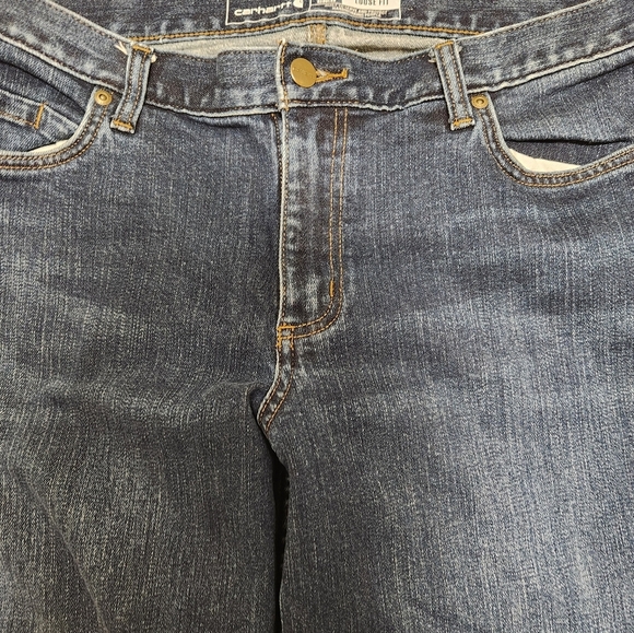 Carhartt Women's Kean Size 16 Rugged Flex Loose Fit Jeans - Like New - Picture 9 of 9